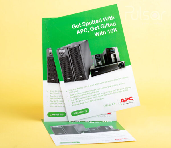 Promotional flyers for businesses and companies, design and printing, Nairobi, Kenya